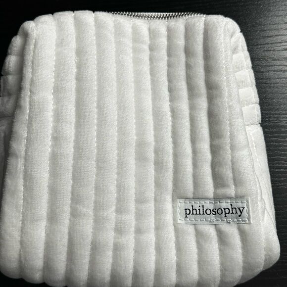 Philosophy 5 Piece Winter Skincare Routine with Quilted White Zipper Pouch - Picture 3 of 7